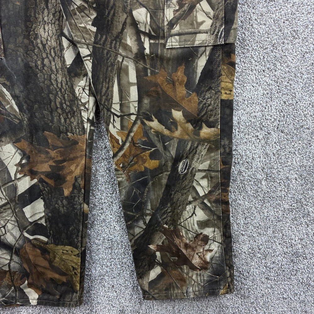 Vintage Wrangler RealTree Camo Cargo Pants Mens 36x30 Cotton Hardwoods Hunting - Picture 3 of 6